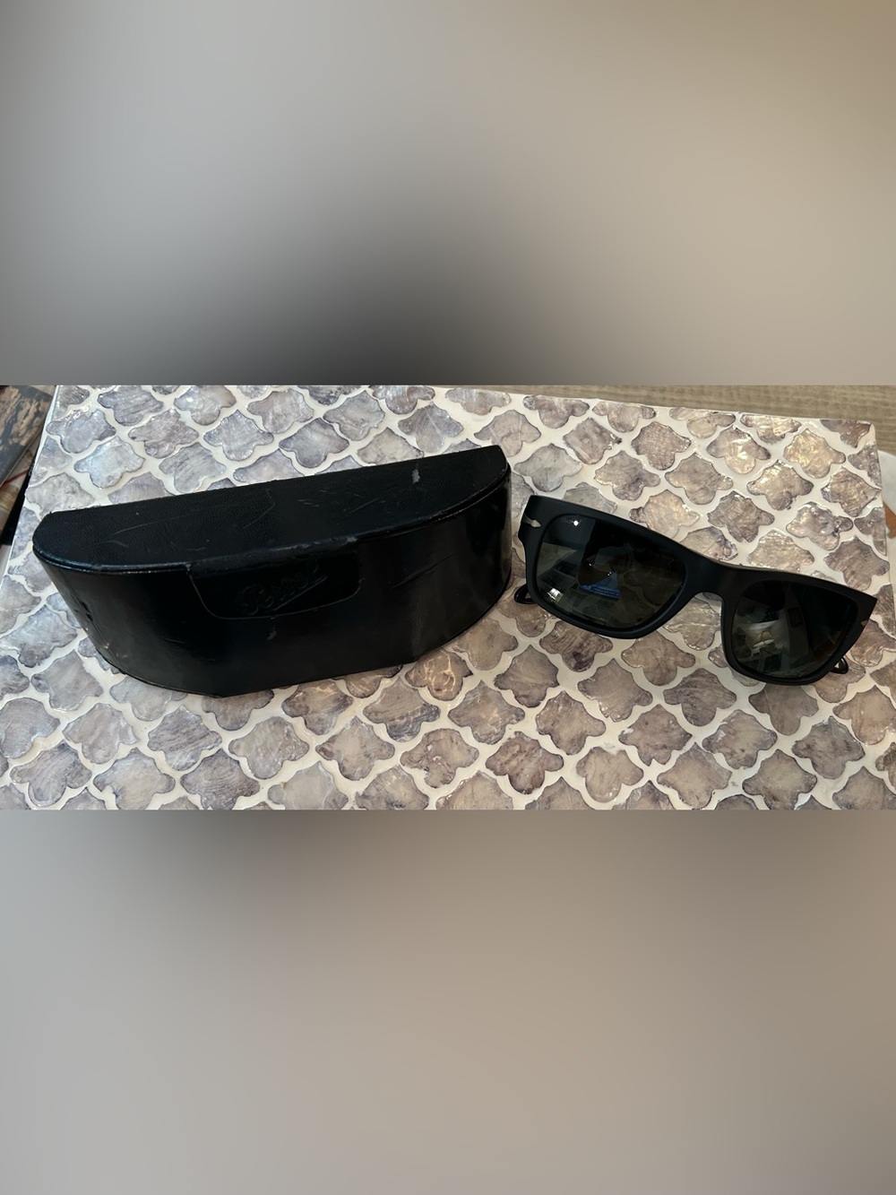 Persol PO3021-S 900/58 Matte Black Polarized Sunglasses 53mm - Excellent w/ Case